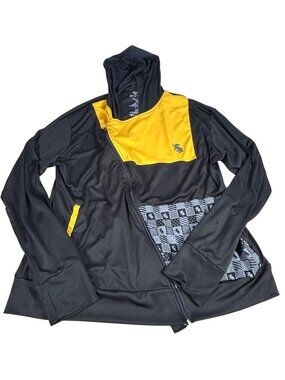 Hufflepuff Harry Potter Hooded Jacket 3XL Black & Yellow Wizard Magic Full Zip